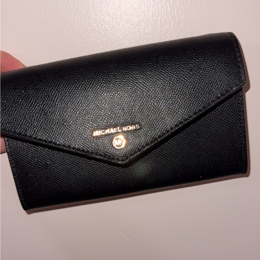 Michael Kors Black Envelope Clutch